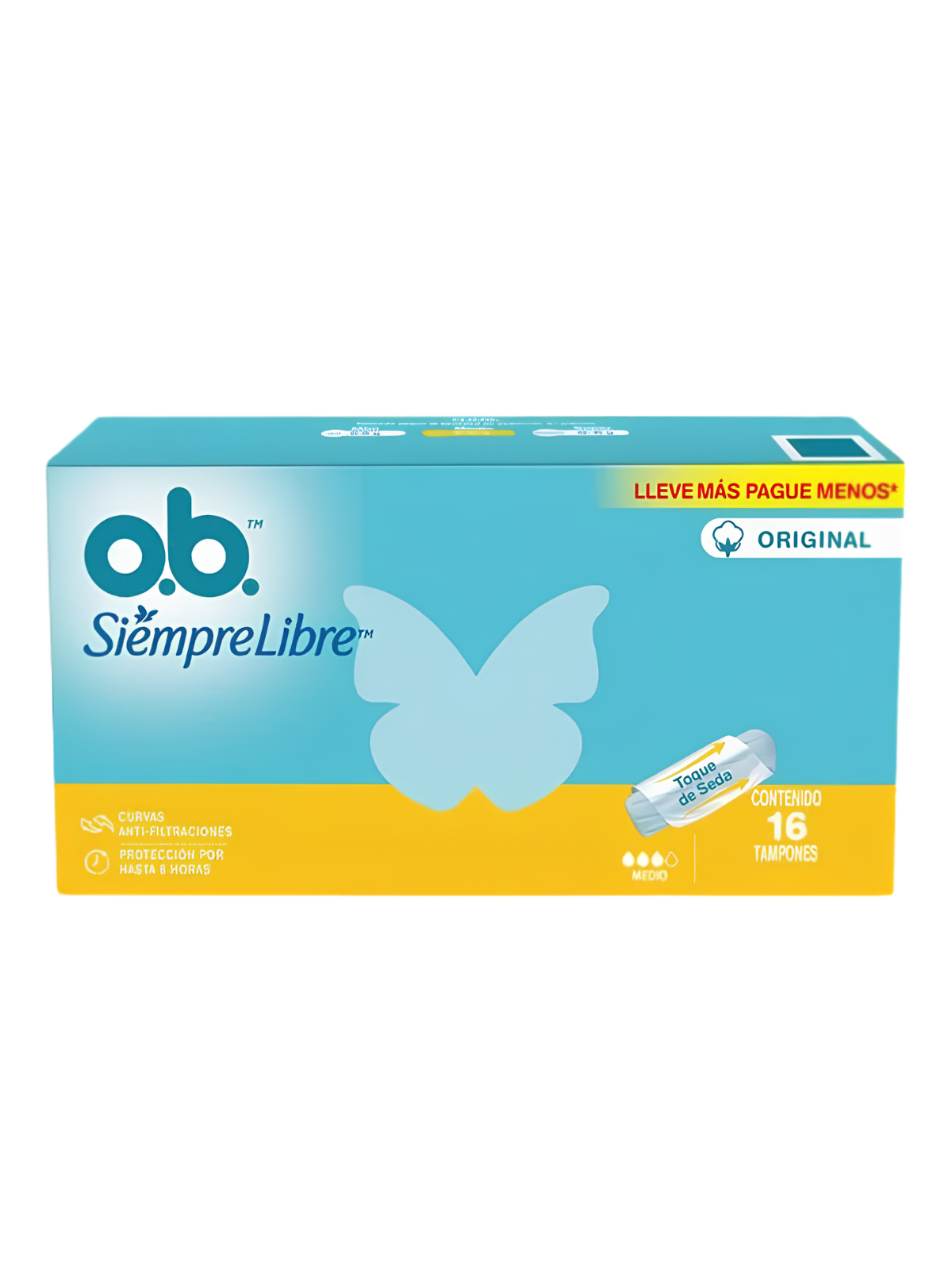 TAMPONES O.B MEDIO X 16 UND