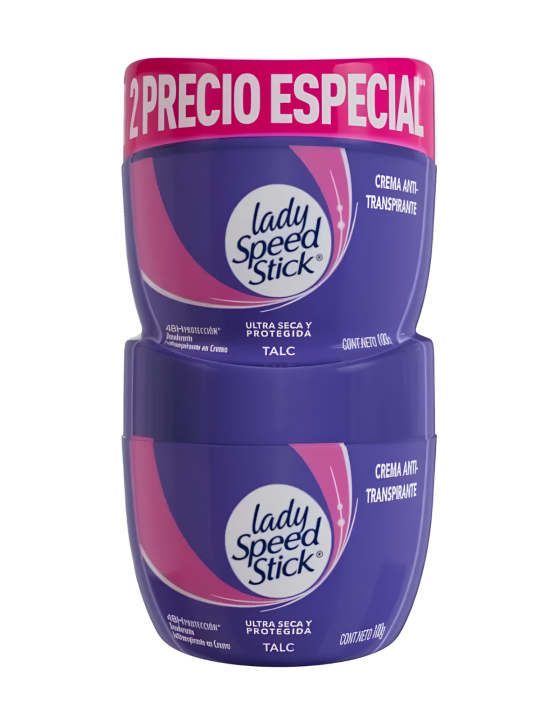 DESODORANTE TALC CREMA 2UND X 100G LADY SPEED STICK