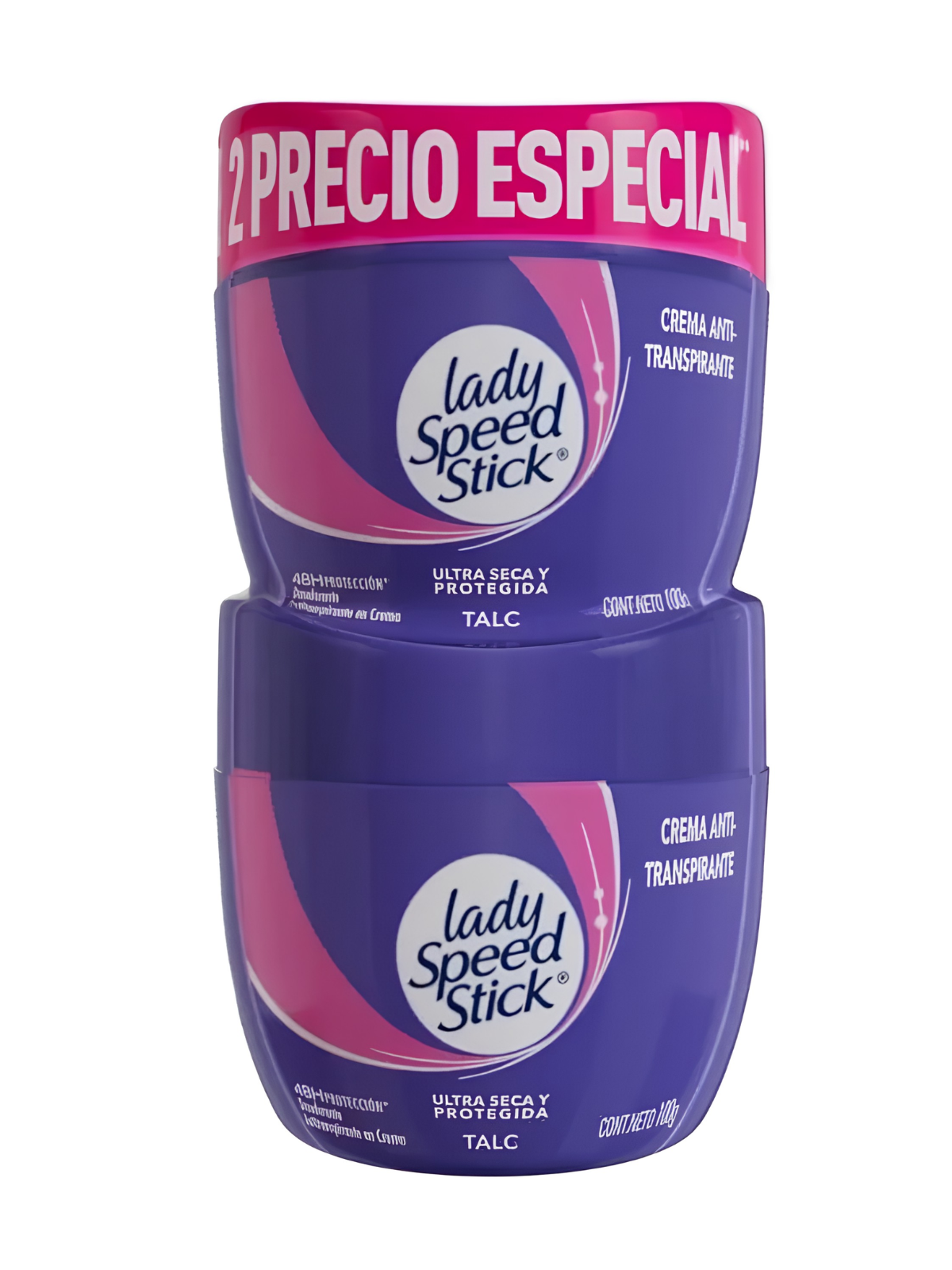 DESODORANTE TALC CREMA 2UND X 100G LADY SPEED STICK