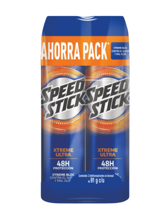 DESODORANTE XTREME ULTRA AEROSOL X 2 UND P.E SPEED STICK