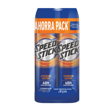 DESODORANTE XTREME ULTRA AEROSOL X 2 UND P.E SPEED STICK