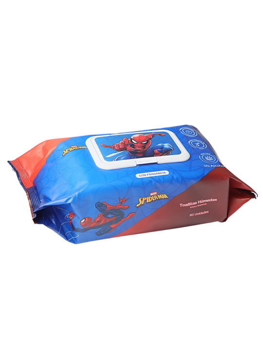 PAñITOS HUMEDOS SPIDERMAN X 80 CMS-0064 COSMOS