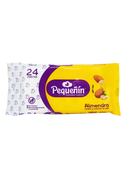 PAÑITOS HUMEDOS ALMENDRAS X 24 PEQUEÑIN