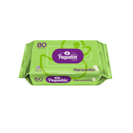 PAÑITOS HUMEDOS MANZANILLA X 80 PEQUEÑIN