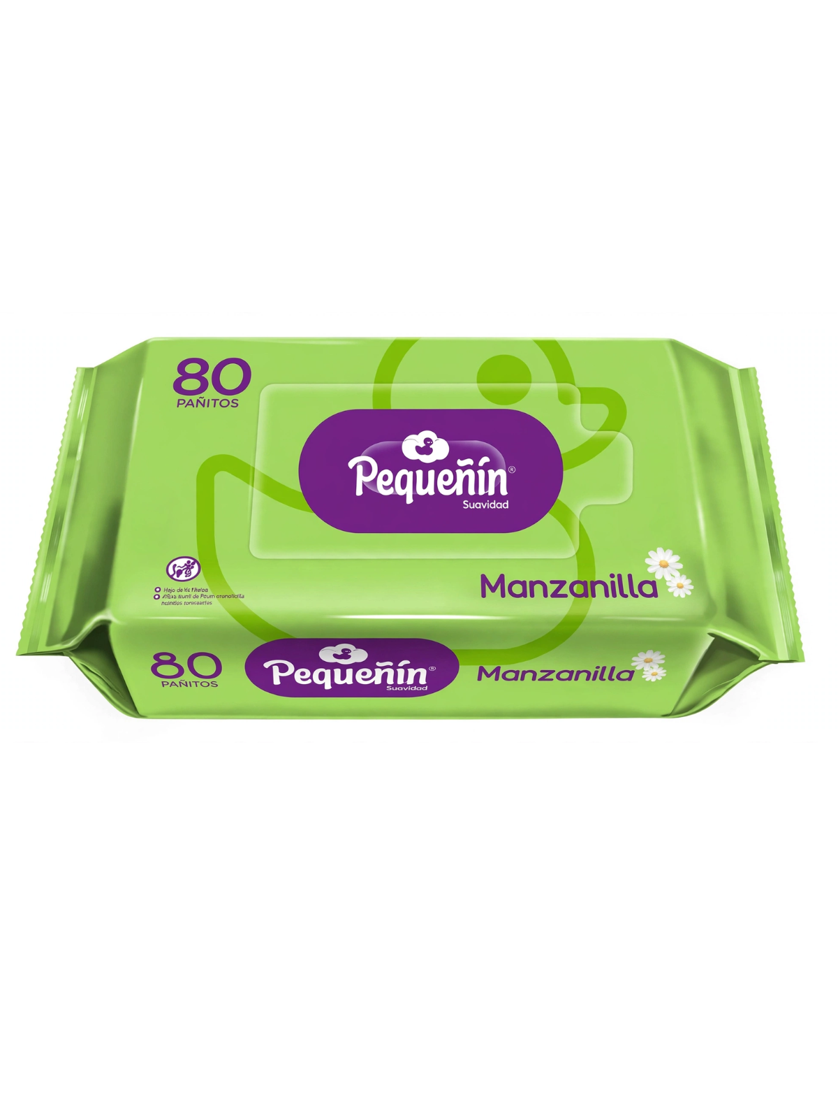 PAÑITOS HUMEDOS MANZANILLA X 80 PEQUEÑIN