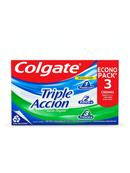 COLGATE TRIPE ACCION X 75 X 3 UND