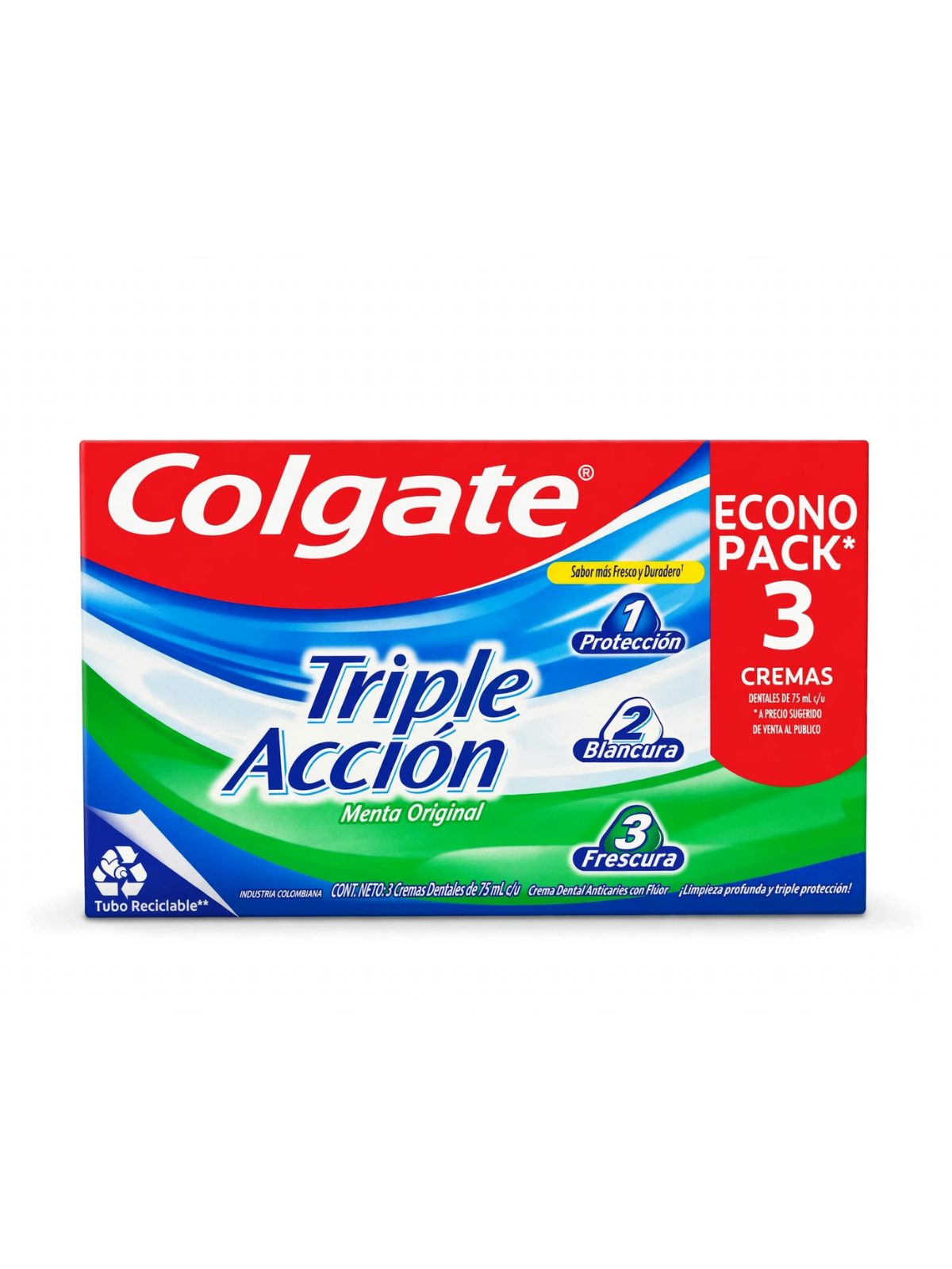 COLGATE TRIPE ACCION X 75 X 3 UND