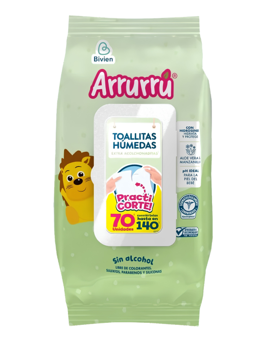 TOALLAS HUMEDAS ALOE X 70 UND P.E ARRURRU