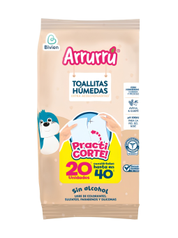 TOALLAS HUMEDAS AVENA X 20 UND ARRURRU