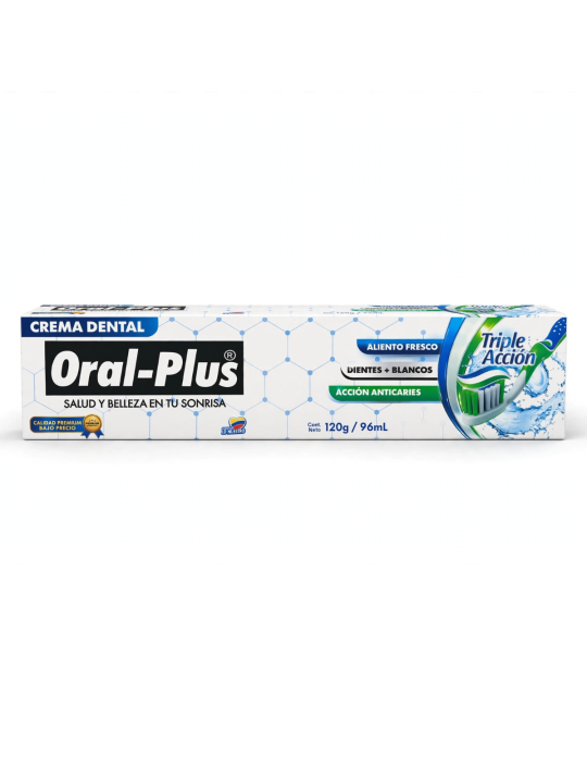 CREMA TRIPLE ACCION X 120 GR ORAL PLUS