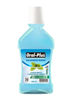 ENJUAGUE BUCAL MENTA FRESCA X 500 ORAL PLUS