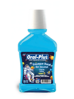 ENJUAGUE BUCAL NIñOS CHICLE 6+ X 300 ORAL PLUS
