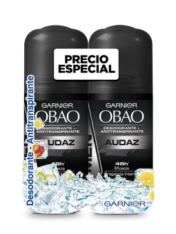 DESODORANTE MEN AUDAZ 2X1 ROLLON OBAO