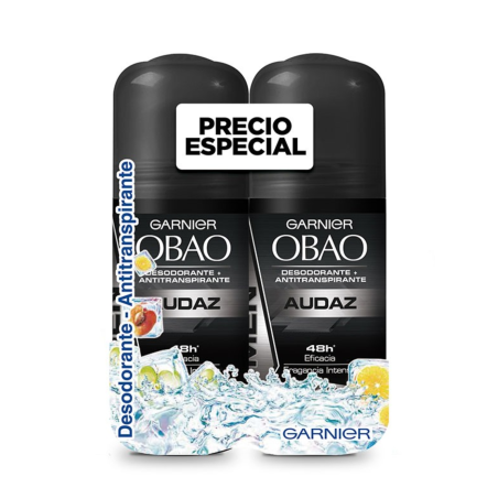 DESODORANTE MEN AUDAZ 2X1 ROLLON OBAO