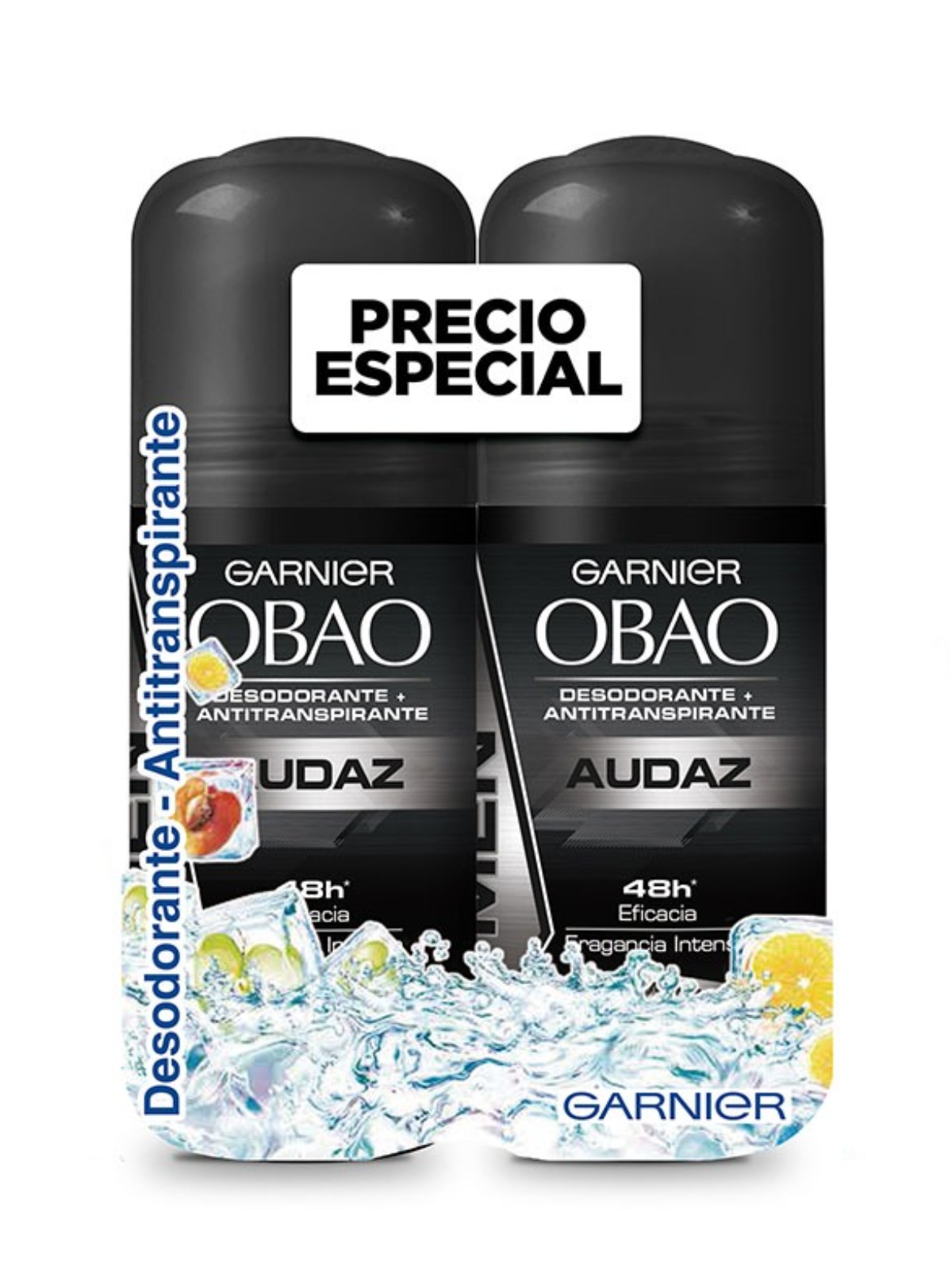 DESODORANTE MEN AUDAZ 2X1 ROLLON OBAO