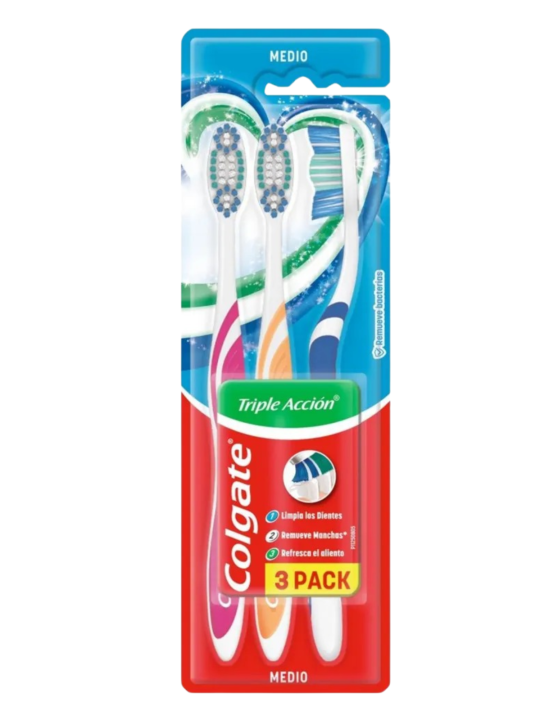 CEPILLO TRIPLE ACCION X 3 UND COLGATE