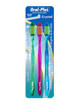 CEPILLO CRYSTAL X 3 UND MEDIO ORAL PLUS