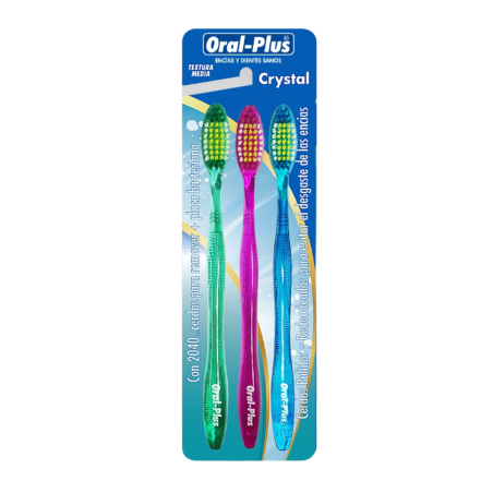 CEPILLO CRYSTAL X 3 UND MEDIO ORAL PLUS