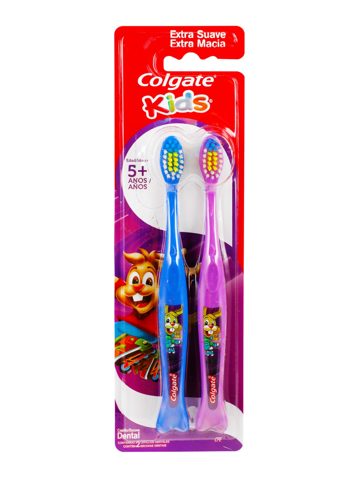 CEPILLO DENTAL COLGATE KIDS 5+ TANDY X 2 UND P.E