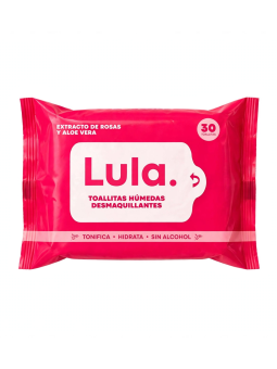 TOALLAS DESMAQUILLANTES ROSAS X 30 LULA ATENEA