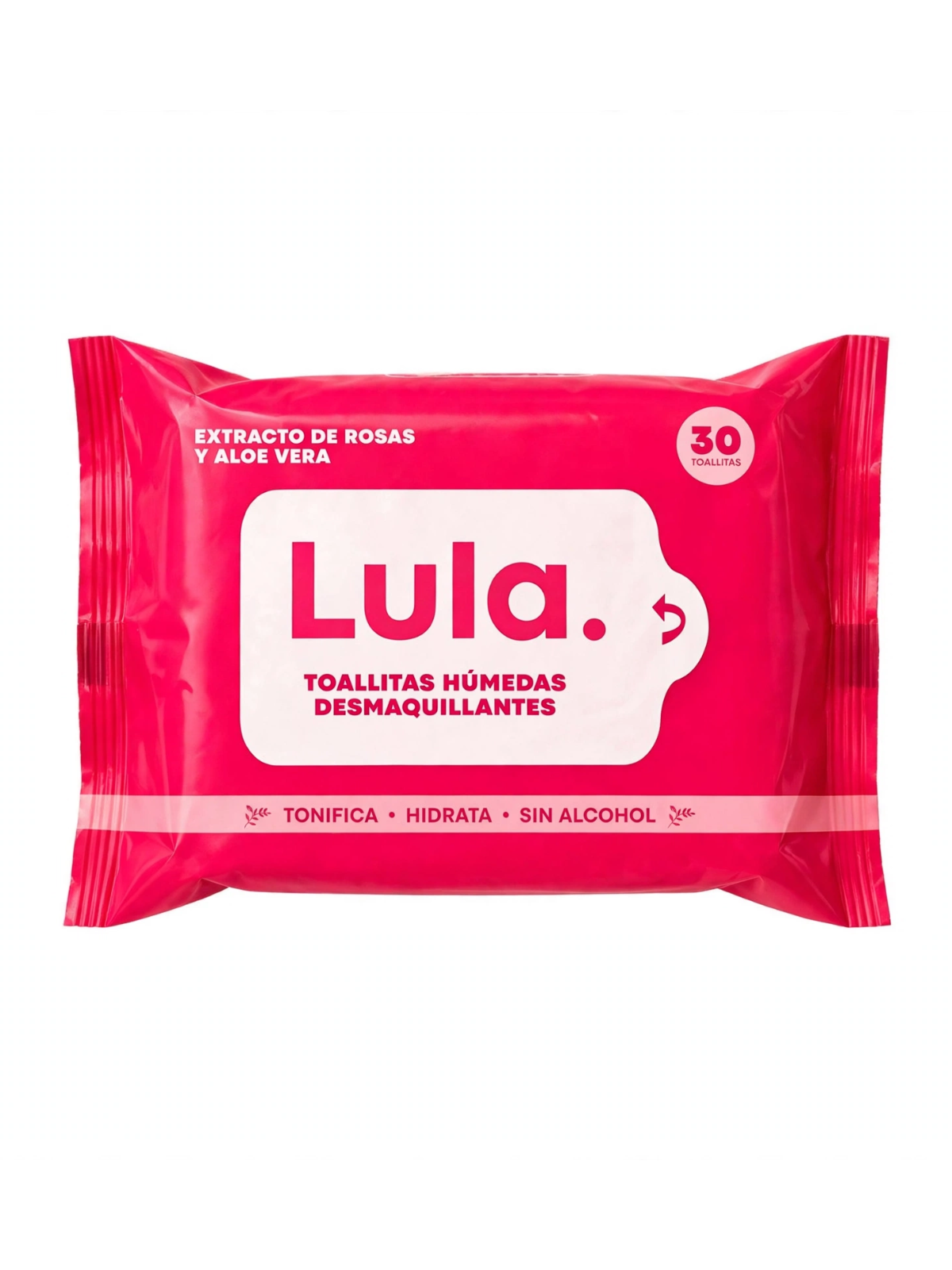 TOALLAS DESMAQUILLANTES ROSAS X 30 LULA ATENEA