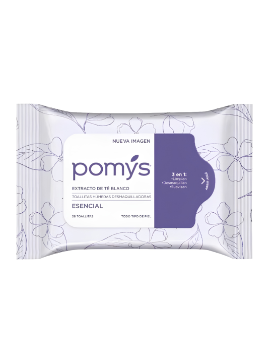 TOALLA DESMAQUILLADORA POMYS X 28 UND FAMILIA
