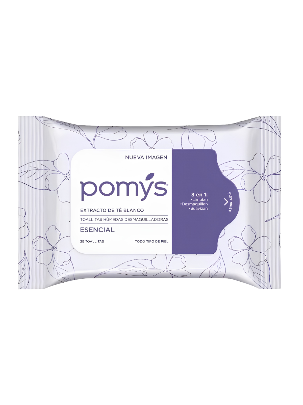 TOALLA DESMAQUILLADORA POMYS X 28 UND FAMILIA