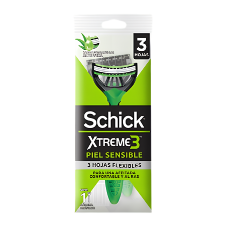 PRESTOBARBA SCHICK EXTREME 3 PIEL SENSIBLE