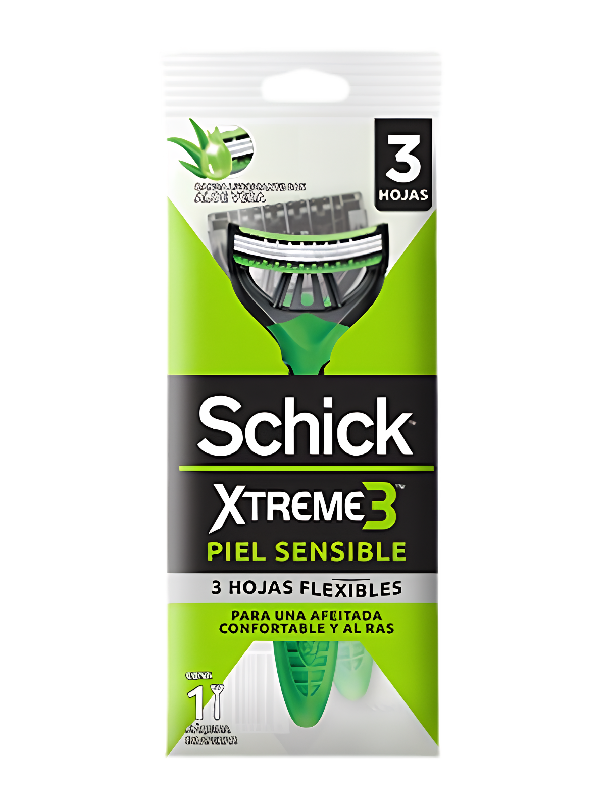 PRESTOBARBA SCHICK EXTREME 3 PIEL SENSIBLE