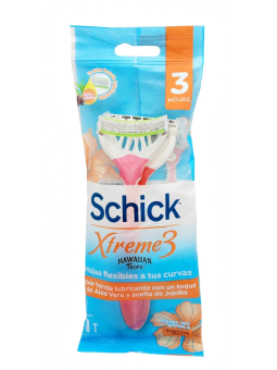 PRESTOBARBA SCHICK EXTREME 3 PIEL NORMAL HAWAIIAN