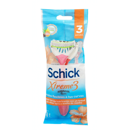 PRESTOBARBA SCHICK EXTREME 3 PIEL NORMAL HAWAIIAN