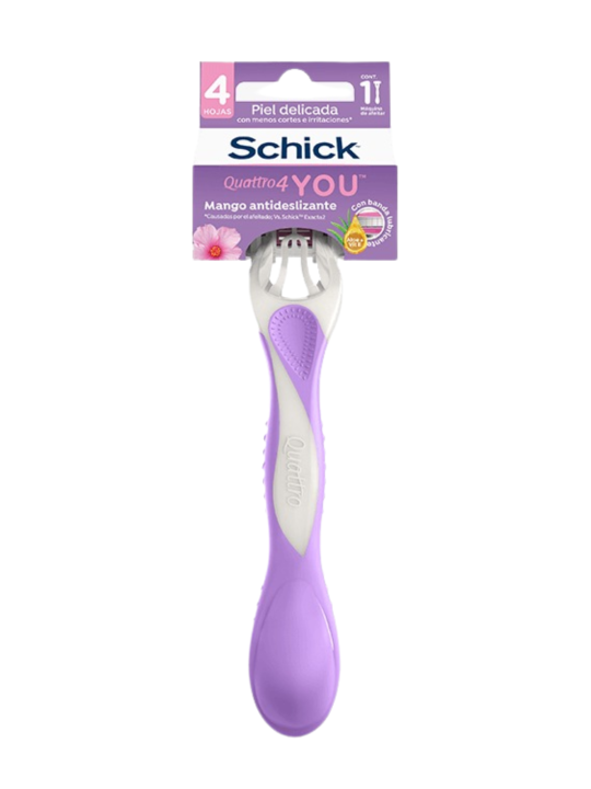 PRESTOBARBA SCHICK QUATTRO YOU MUJER PIEL DELICADA