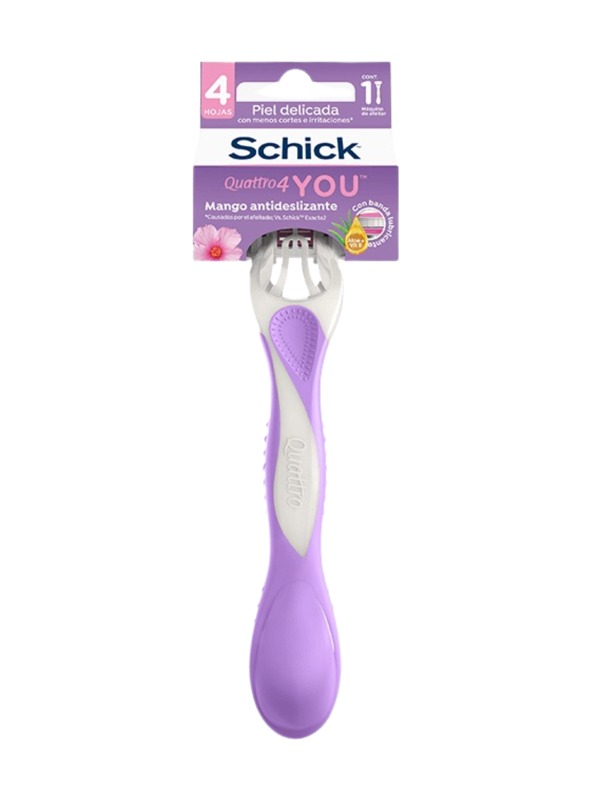 PRESTOBARBA SCHICK QUATTRO YOU MUJER PIEL DELICADA