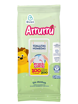 TOALLAS HUMEDAS ALOE X 100 UND ARRURRU