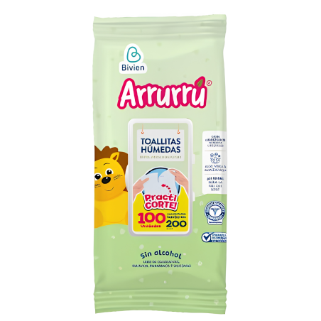 TOALLAS HUMEDAS ALOE X 100 UND ARRURRU