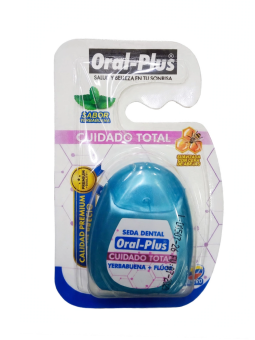 SEDA DENTAL YERBABUENA+FLUOR CUIDADO TOTAL X 30 MTS ORAL PLUS