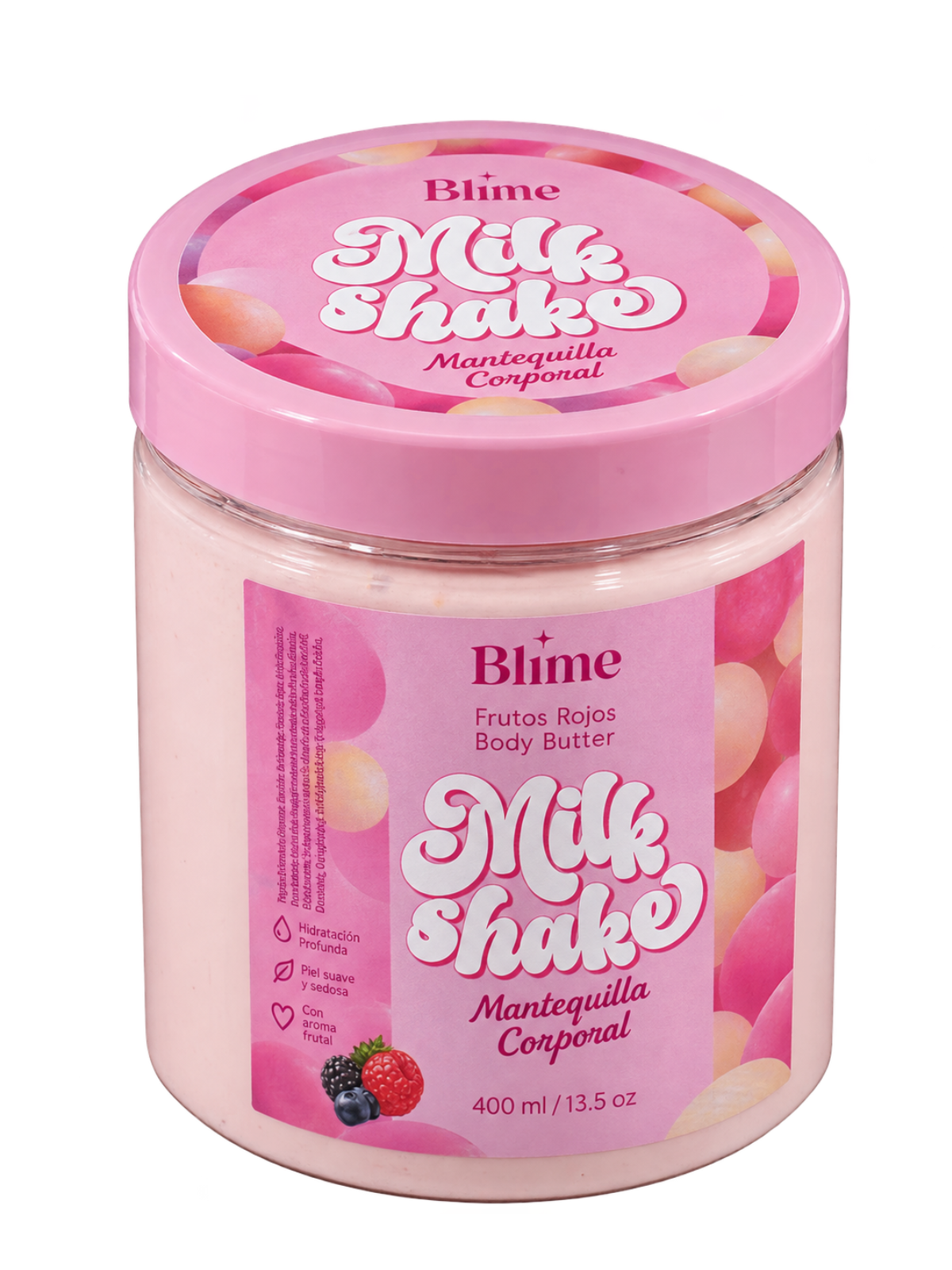 MANTEQUILLA BLIME MILK SHAKE FRUTOS ROJOS X 400