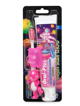 KIT CEPILLO GOLD NIÑA + CREMA X 70 ORAL PLUS