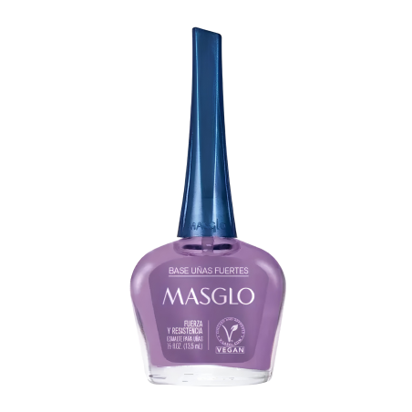 ESMALTE BASE UÑAS FUERTES MORADA  MASGLO
