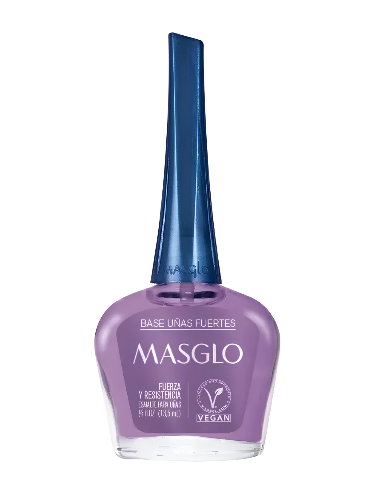 ESMALTE BASE UÑAS FUERTES MORADA  MASGLO