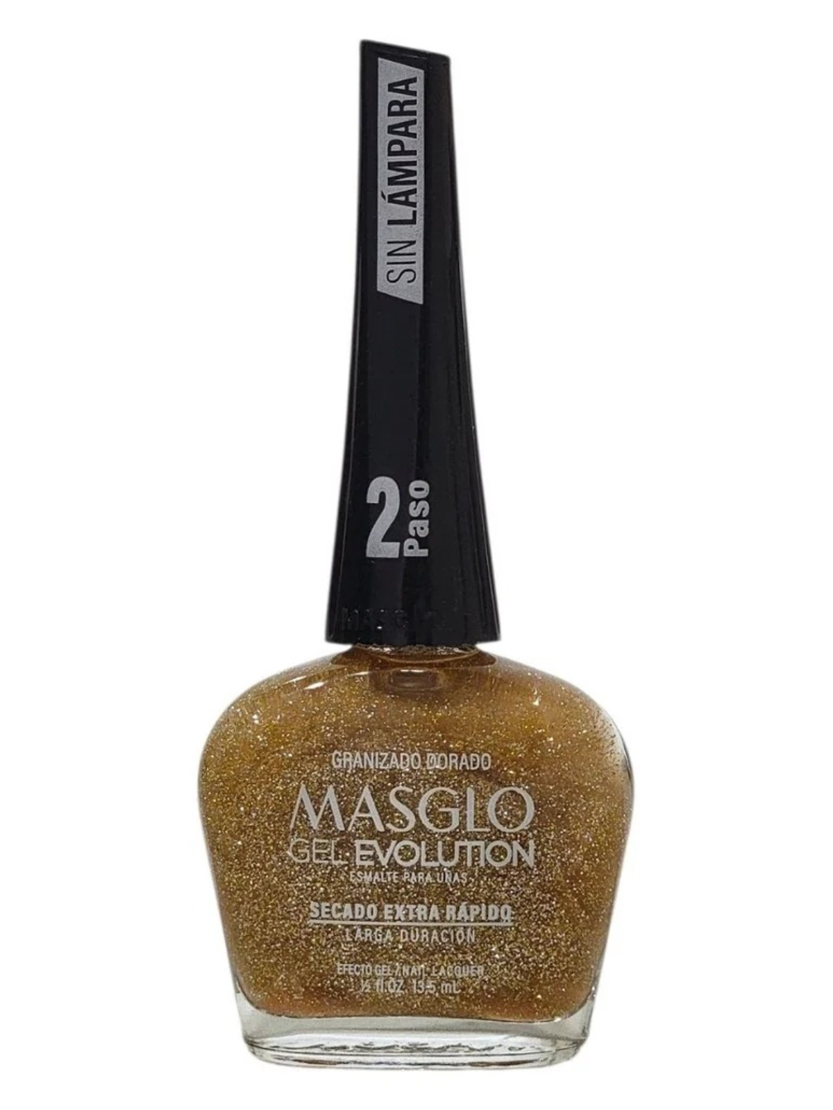 ESMALTE GEL EVOLUTION GRANIZADO DORADO MASGLO