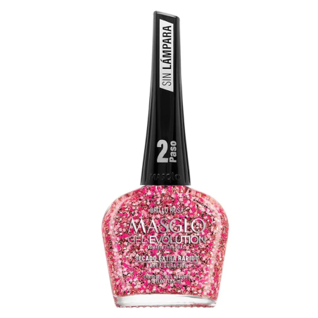 ESMALTE GEL EVOLUTION BRILLO ROSA MASGLO