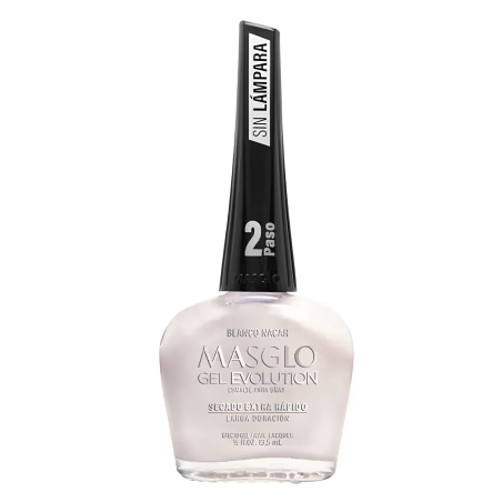 ESMALTE GEL EVOLUTION BLANCO NACAR MASGLO