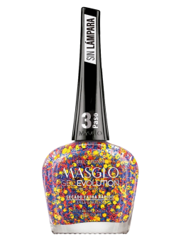 ESMALTE GEL EVOLUTION BRILLO TRICOLOR MASGLO