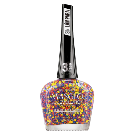 ESMALTE GEL EVOLUTION BRILLO TRICOLOR MASGLO