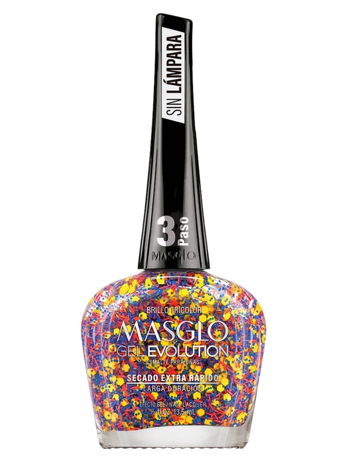 ESMALTE GEL EVOLUTION BRILLO TRICOLOR MASGLO