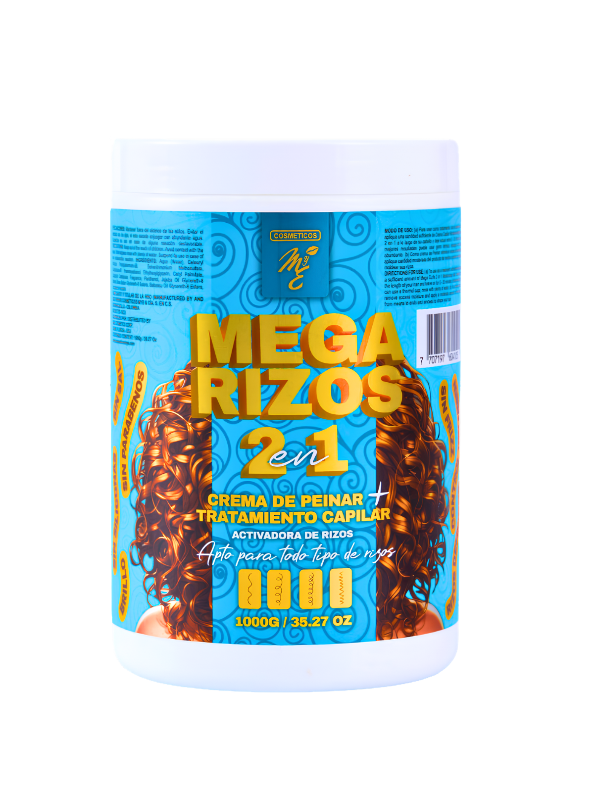 TTO MEGA RIZOS 2 EN 1 X 1000 MYE