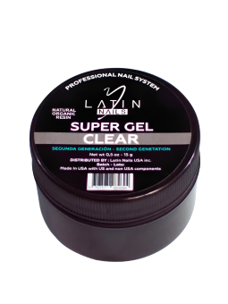SUPER GEL CLEAR X 15 GR LATIN NAILS