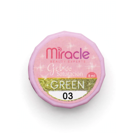 GEL SATURACION 03 GREEN X 8 ML LAS VEGAS MIRACLE