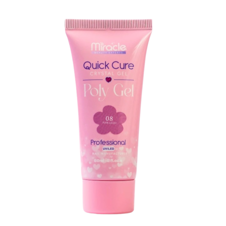 POLY GEL 08 PINK LIGHT X 30 GR MIRACLE